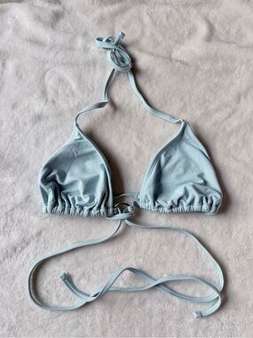Wild Fable Light Blue Triangle Bikini Top